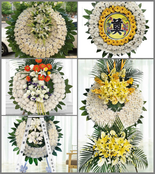 山东济宁曲阜市防山镇陶西村花圈速递