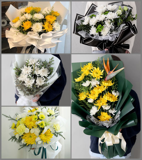 山东济宁曲阜市防山镇陶西村白事花束代送